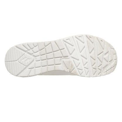 White-Green-Black - Lifestyle - Skechers Womens-Ladies Uno J Nylor Trainers