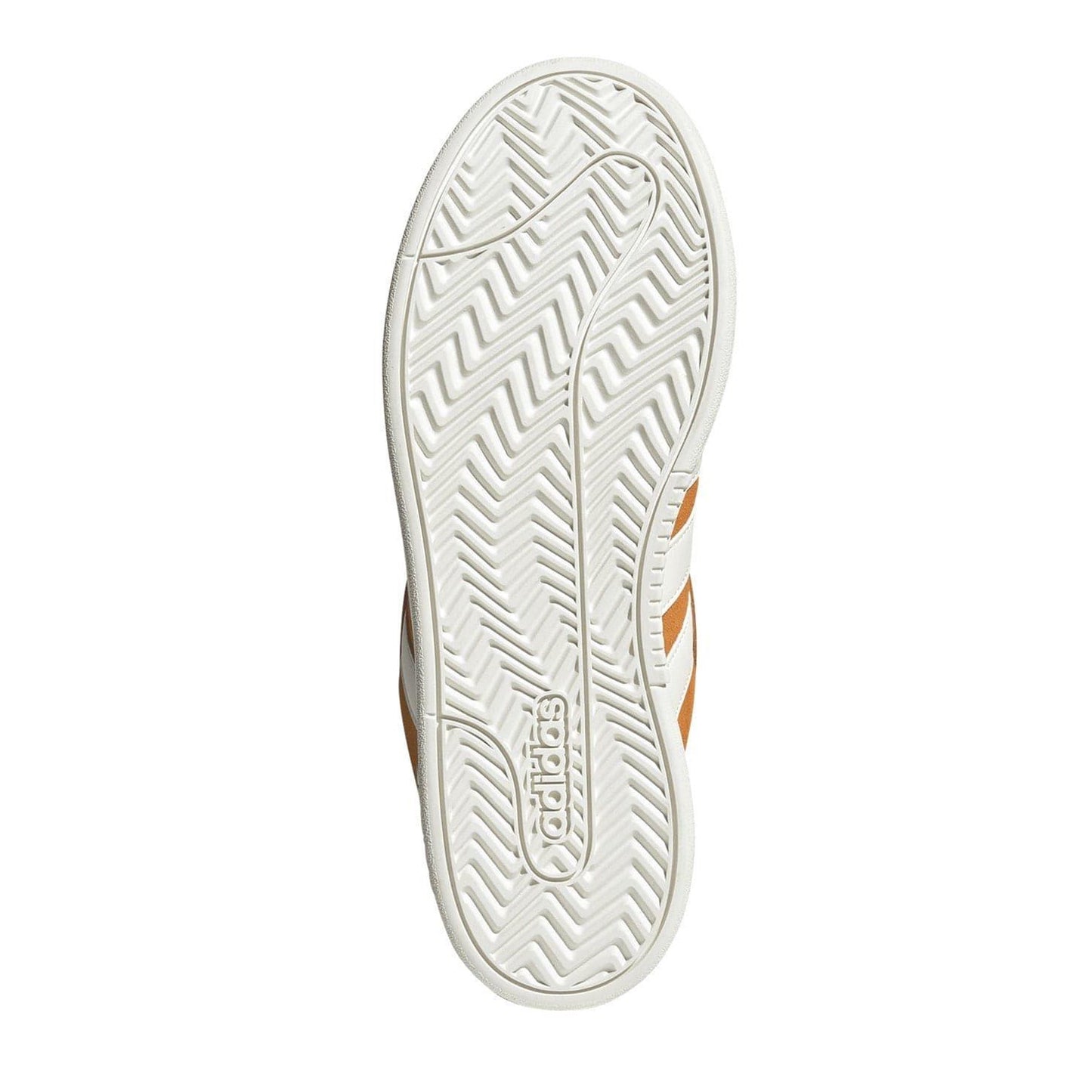 Orange-Off White - Lifestyle - Adidas Mens Grand Court Logo Trainers