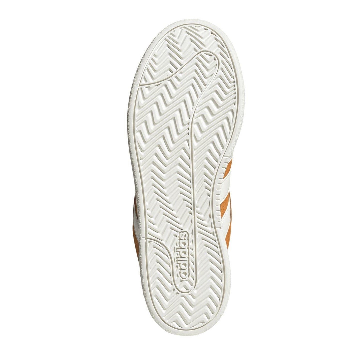 Orange-Off White - Lifestyle - Adidas Mens Grand Court Logo Trainers