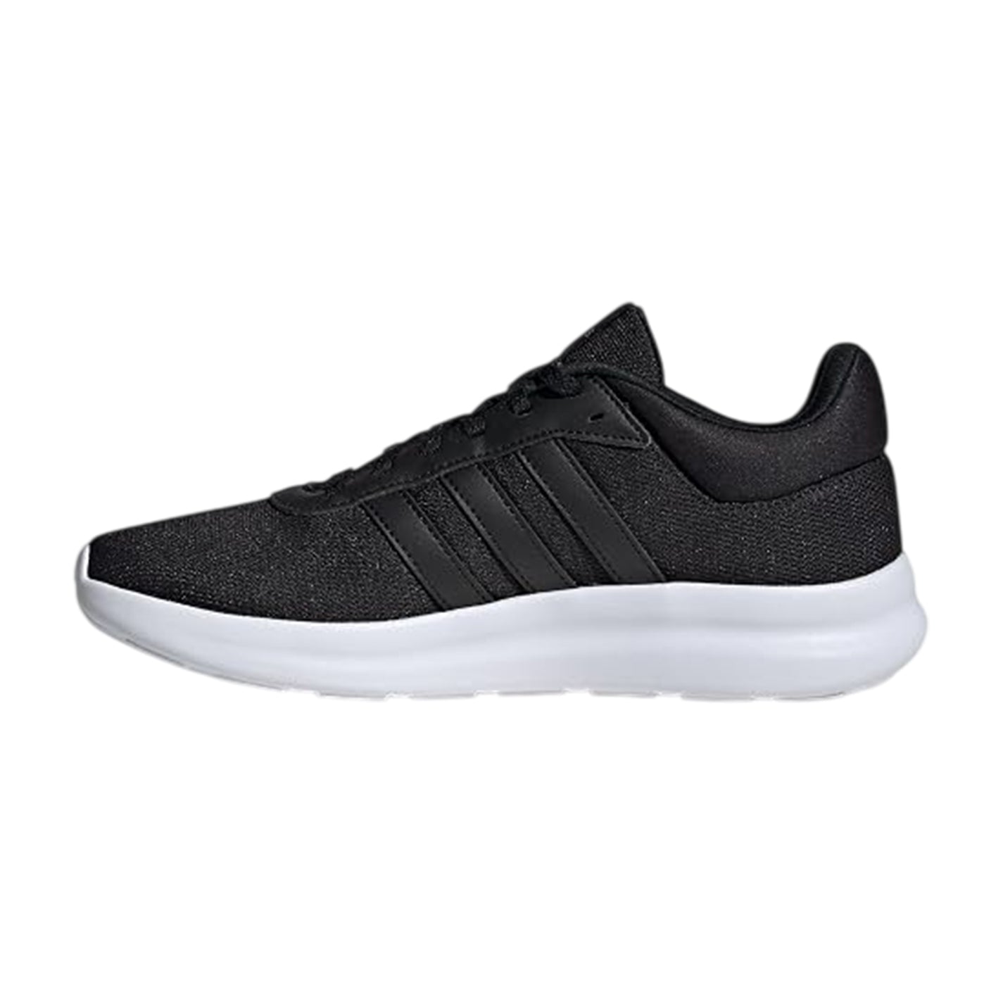 Black - Side - Adidas Womens-Ladies Lite Racer 3.0 Lace Up Trainers