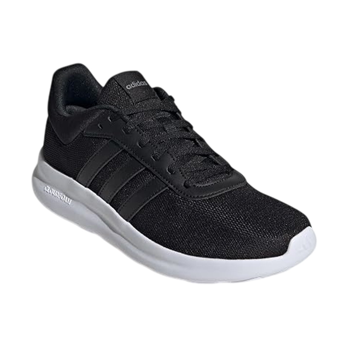 Black - Front - Adidas Womens-Ladies Lite Racer 3.0 Lace Up Trainers