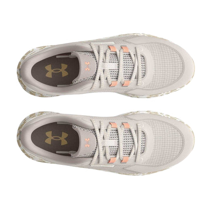 Grey - Side - Under Armour Womens-Ladies Charged Bandit TR3 Camouflage Running Shoes