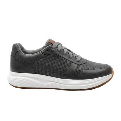 Grey - Back - Rockport Mens Dmx Colby Leather Trainers