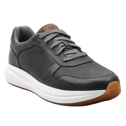 Grey - Front - Rockport Mens Dmx Colby Leather Trainers