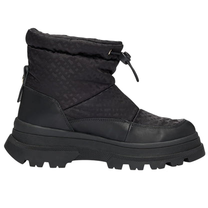 Black - Lifestyle - Boss Womens-Ladies Foster Leather Ankle Boots
