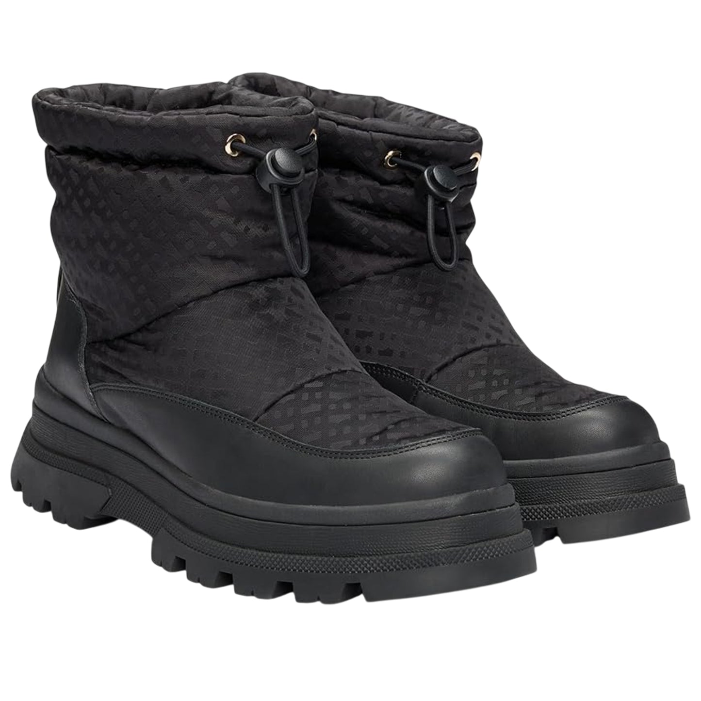 Black - Front - Boss Womens-Ladies Foster Leather Ankle Boots