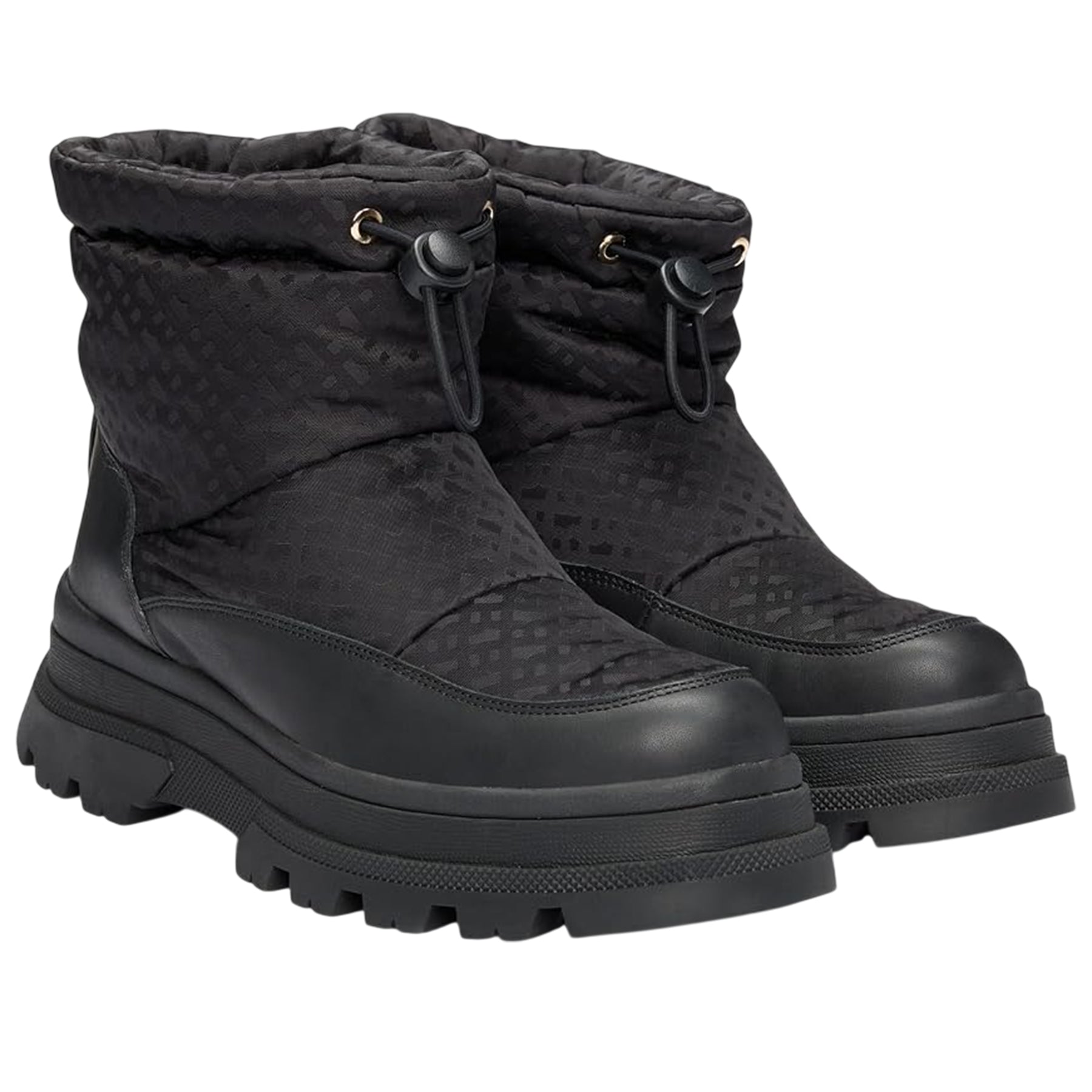 Black - Front - Boss Womens-Ladies Foster Leather Ankle Boots