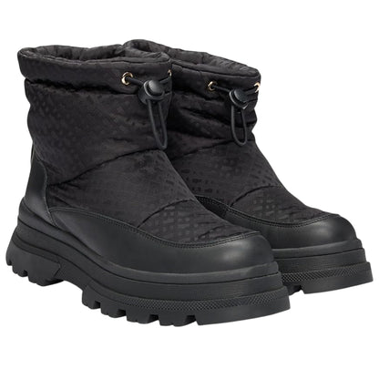 Black - Front - Boss Womens-Ladies Foster Leather Ankle Boots