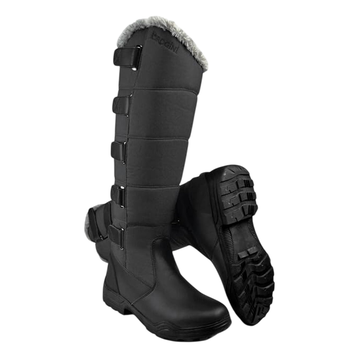 Black - Side - Brogini Mens Kendal Insulated Riding Boots