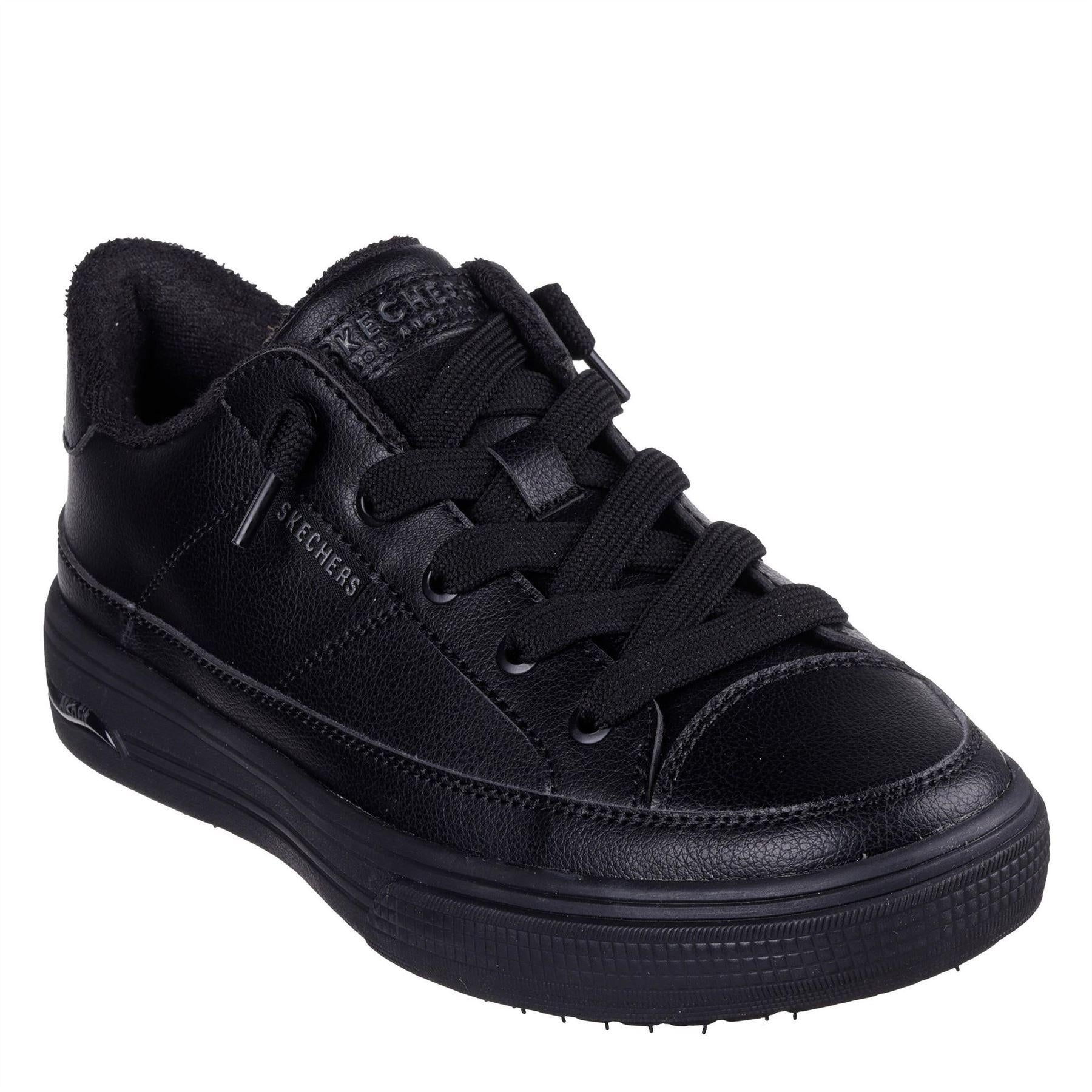 Triple Black - Side - Skechers Womens-Ladies Arcade On My Way Arch Fit Trainers