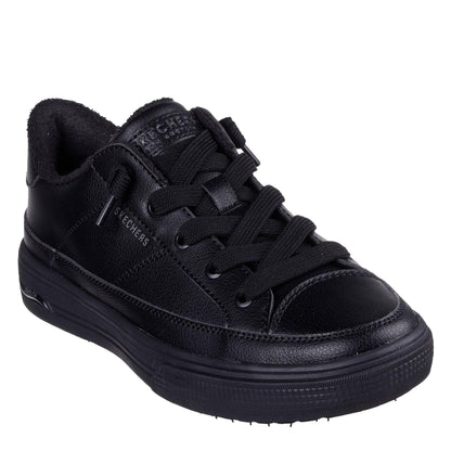 Triple Black - Side - Skechers Womens-Ladies Arcade On My Way Arch Fit Trainers