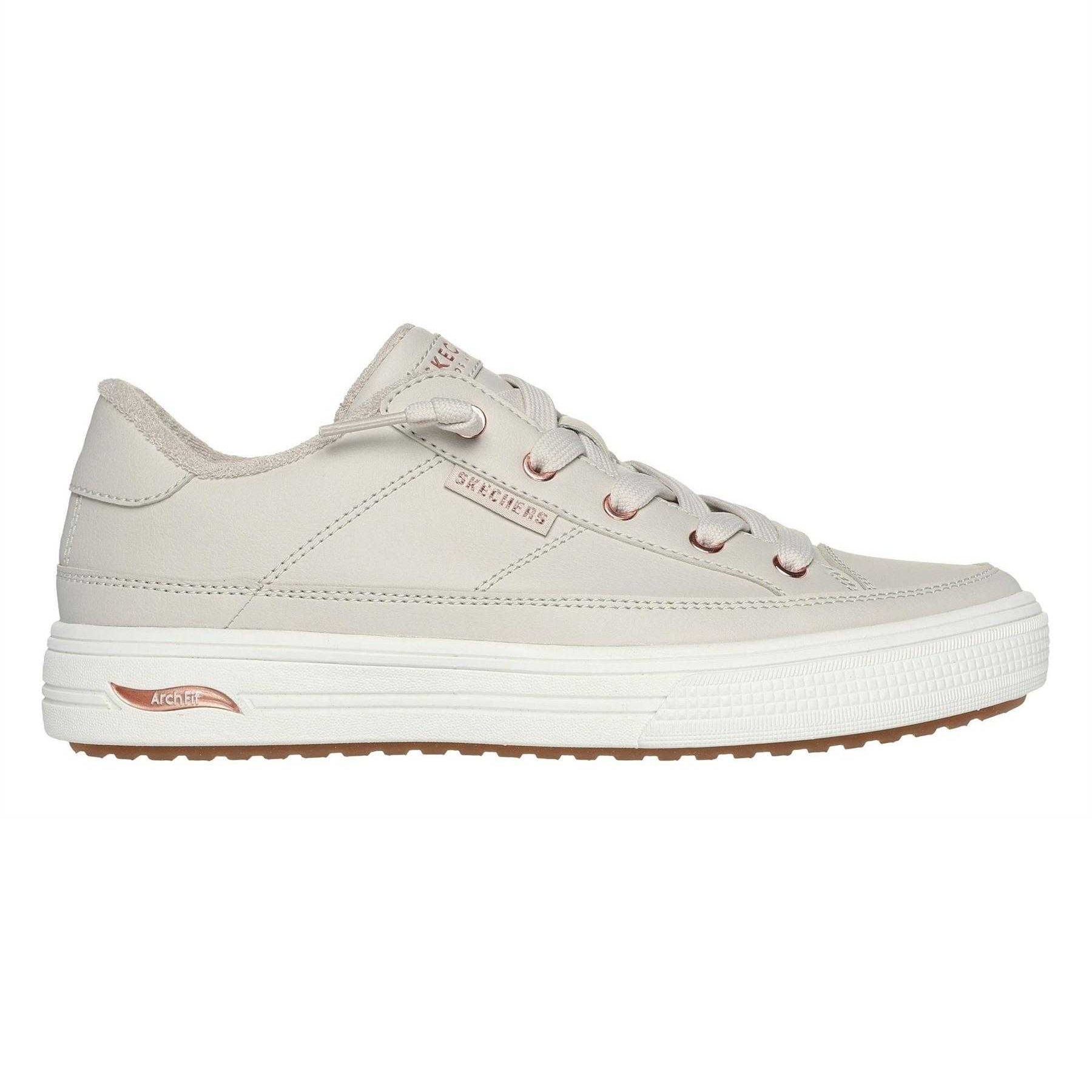 Off White - Side - Skechers Womens-Ladies Arcade On My Way Arch Fit Trainers