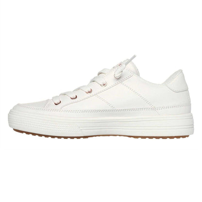 White-Rose Gold - Back - Skechers Womens-Ladies Arcade On My Way Arch Fit Trainers