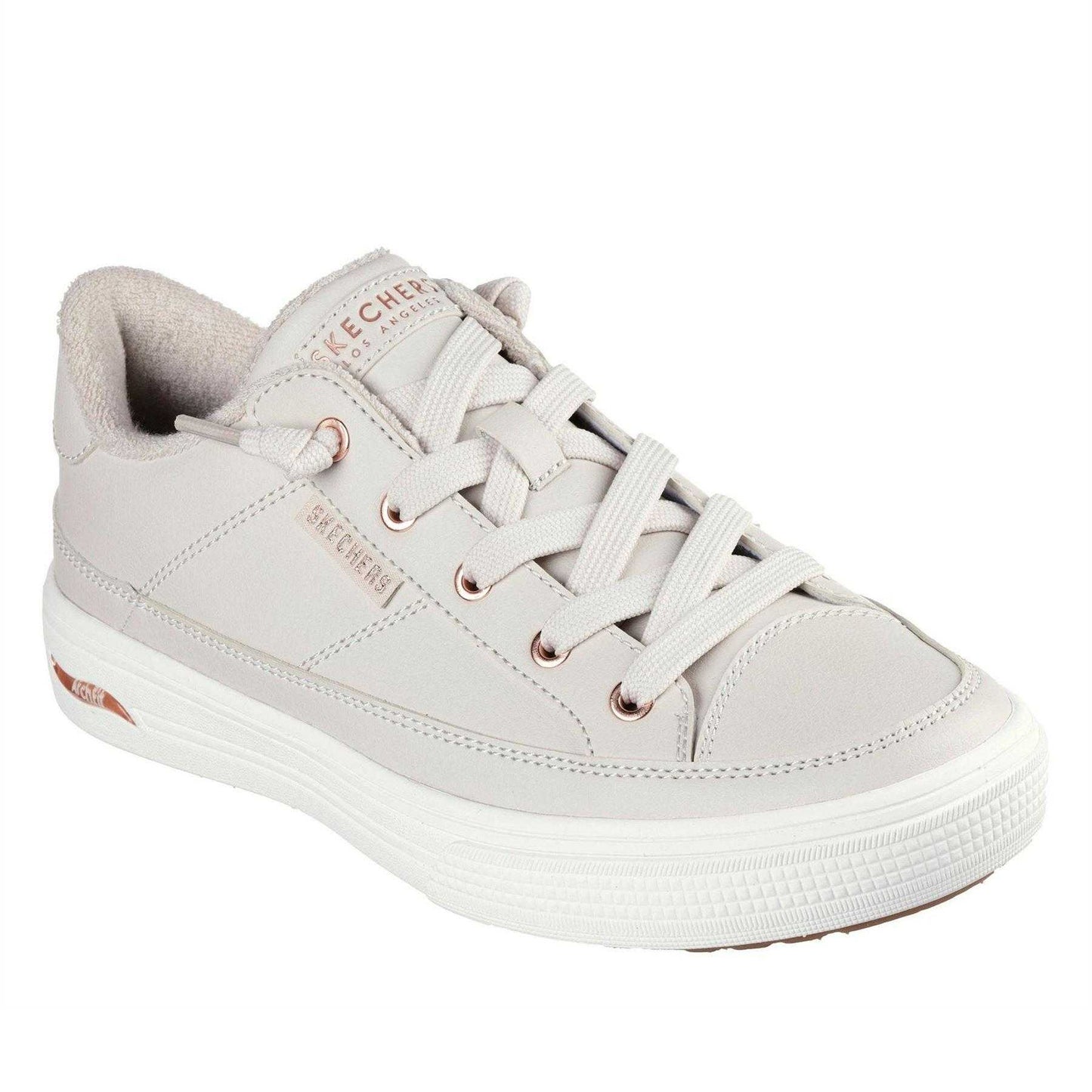 Off White - Front - Skechers Womens-Ladies Arcade On My Way Arch Fit Trainers