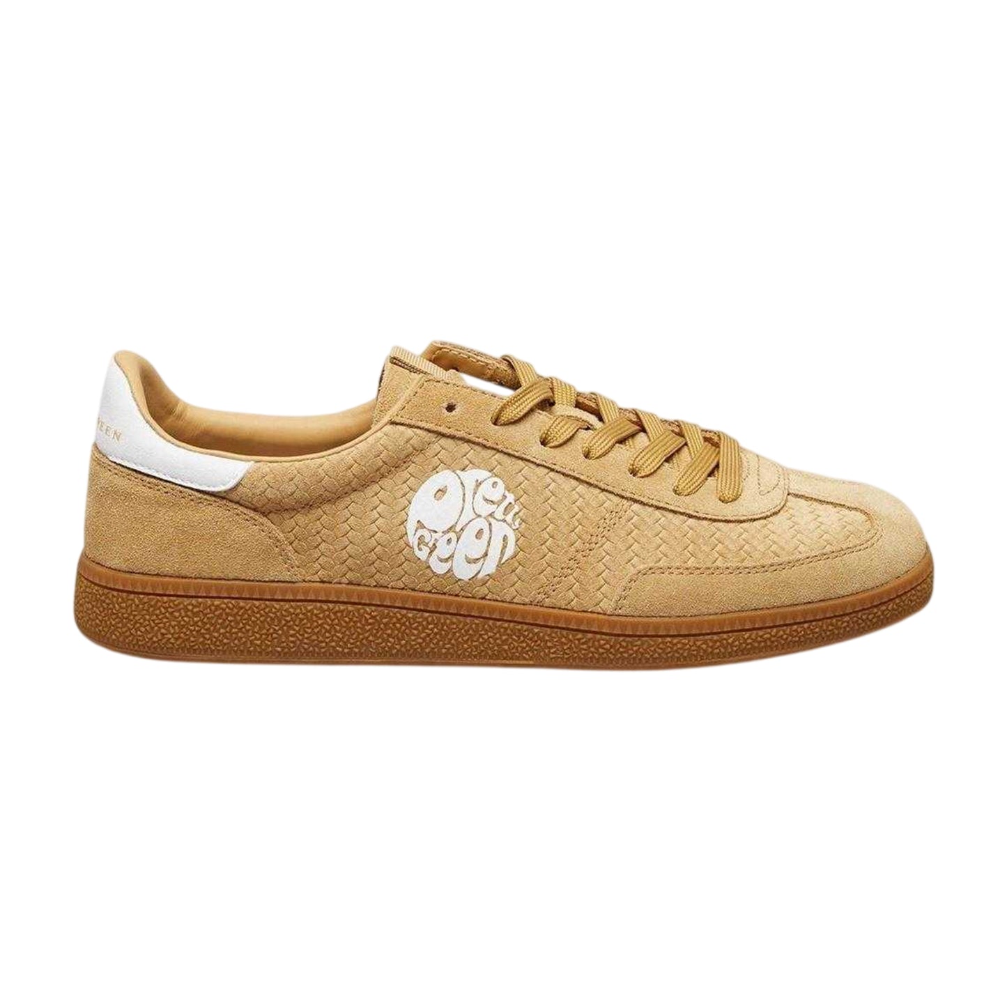 Sand - Front - Pretty Green Mens Ramblas Suede Trainers