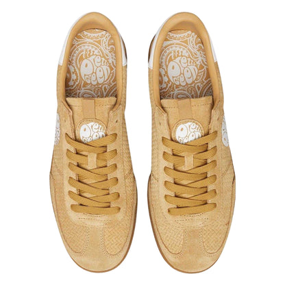 Sand - Back - Pretty Green Mens Ramblas Suede Trainers