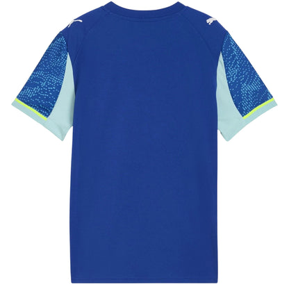 Blue - Back - Puma Childrens-Kids 2025-2026 Olympique De Marseille FC Third Jersey