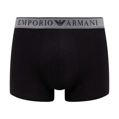 Black - Back - Emporio Armani Mens Boxer Shorts (Pack of 2)