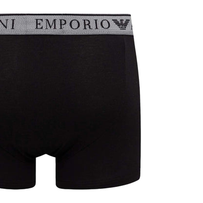 Black - Side - Emporio Armani Mens Boxer Shorts (Pack of 2)