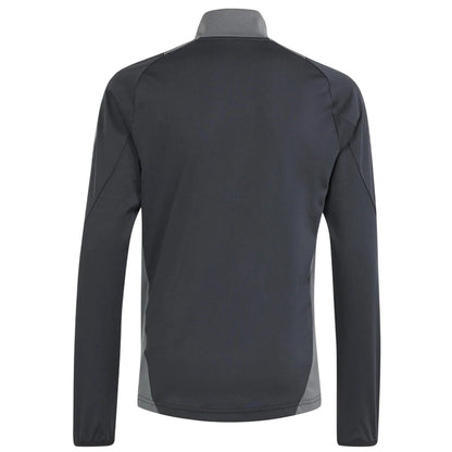 Black-Dark Grey - Back - Adidas Childrens-Kids Tiro 24 Competition 3 Stripes Training Top
