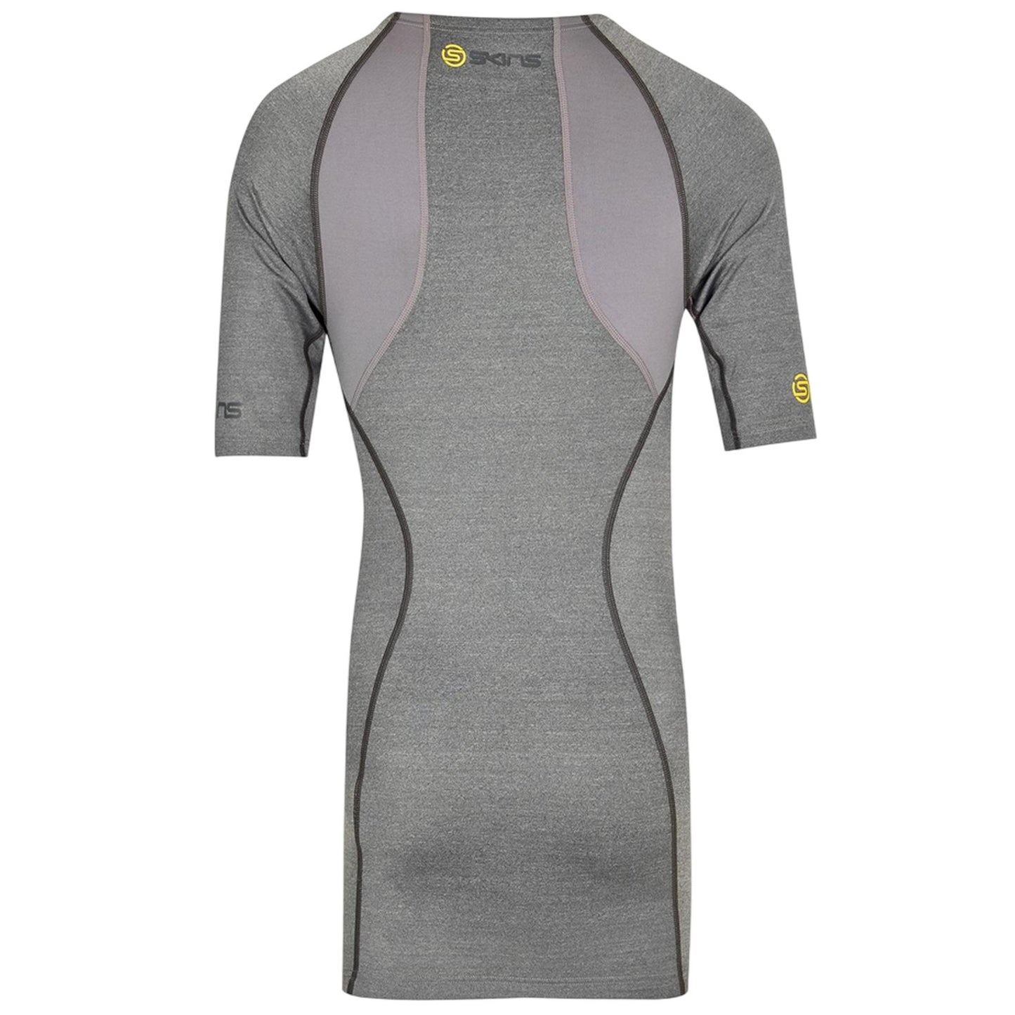 Grey - Back - Skins Mens A200 Short-Sleeved Top
