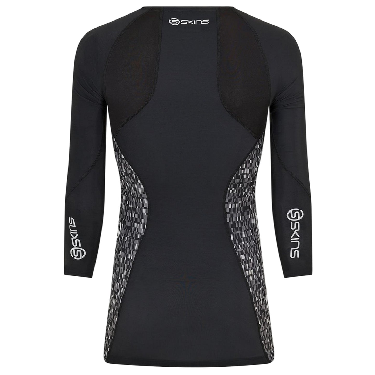 Black - Back - Skins Mens A200 Long-Sleeved Top