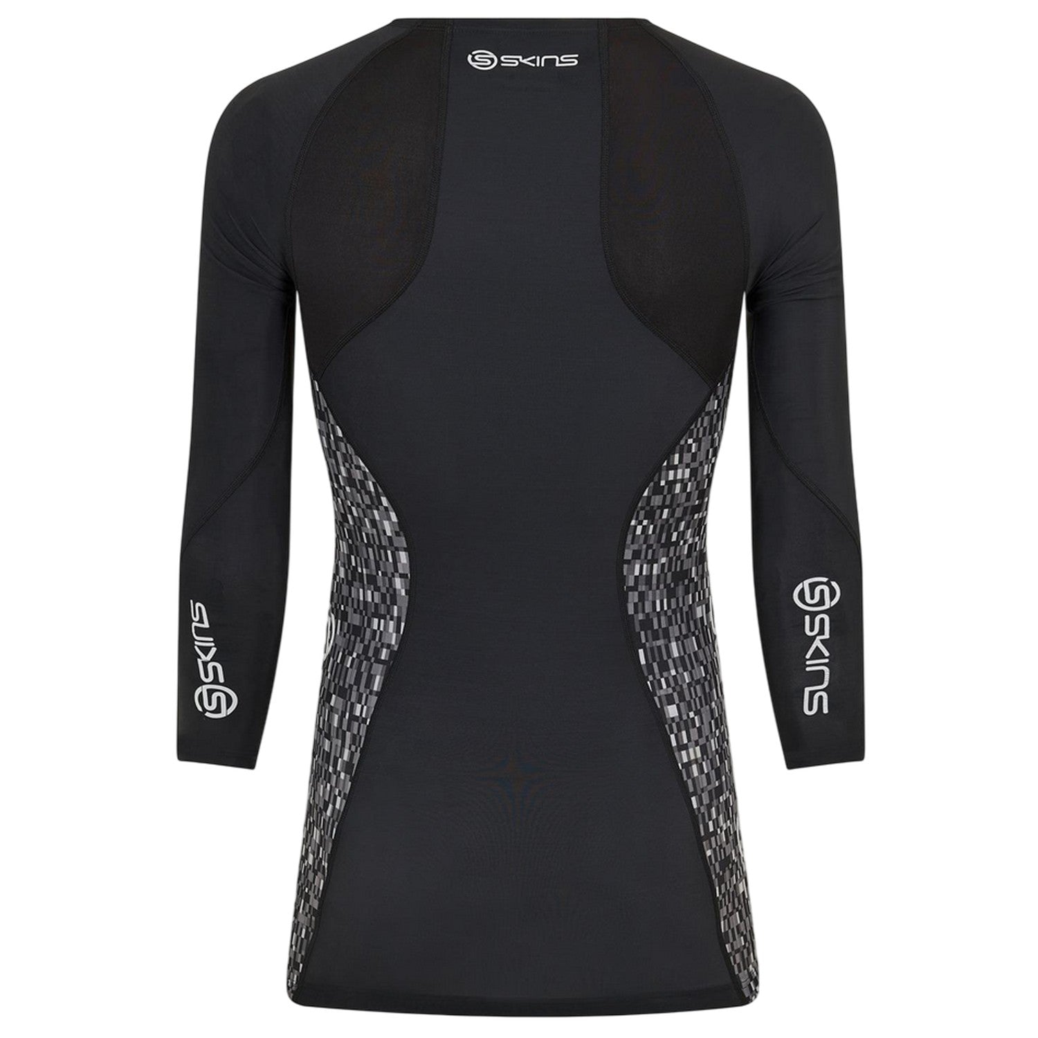 Black - Back - Skins Mens A200 Long-Sleeved Top