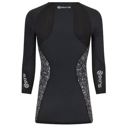 Black - Back - Skins Mens A200 Long-Sleeved Top