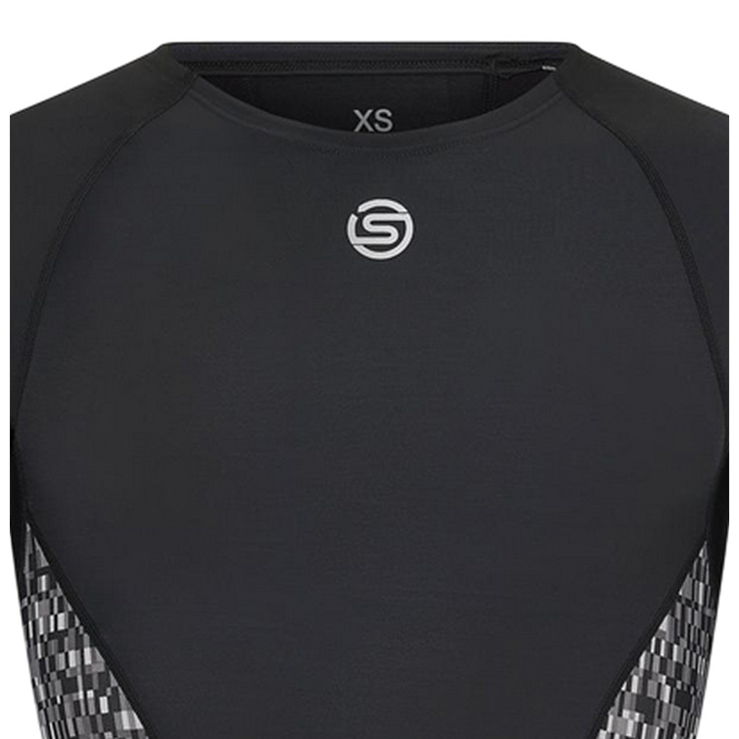 Black - Side - Skins Mens A200 Long-Sleeved Top