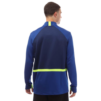 Blue-Yellow - Back - Umbro Mens Premier Training Midlayer