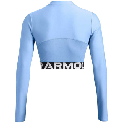 Blue - Back - Under Armour Womens-Ladies HeatGear Top