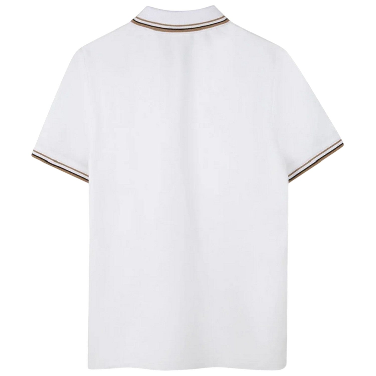 White - Back - Boss Mens Pique Polo Shirt