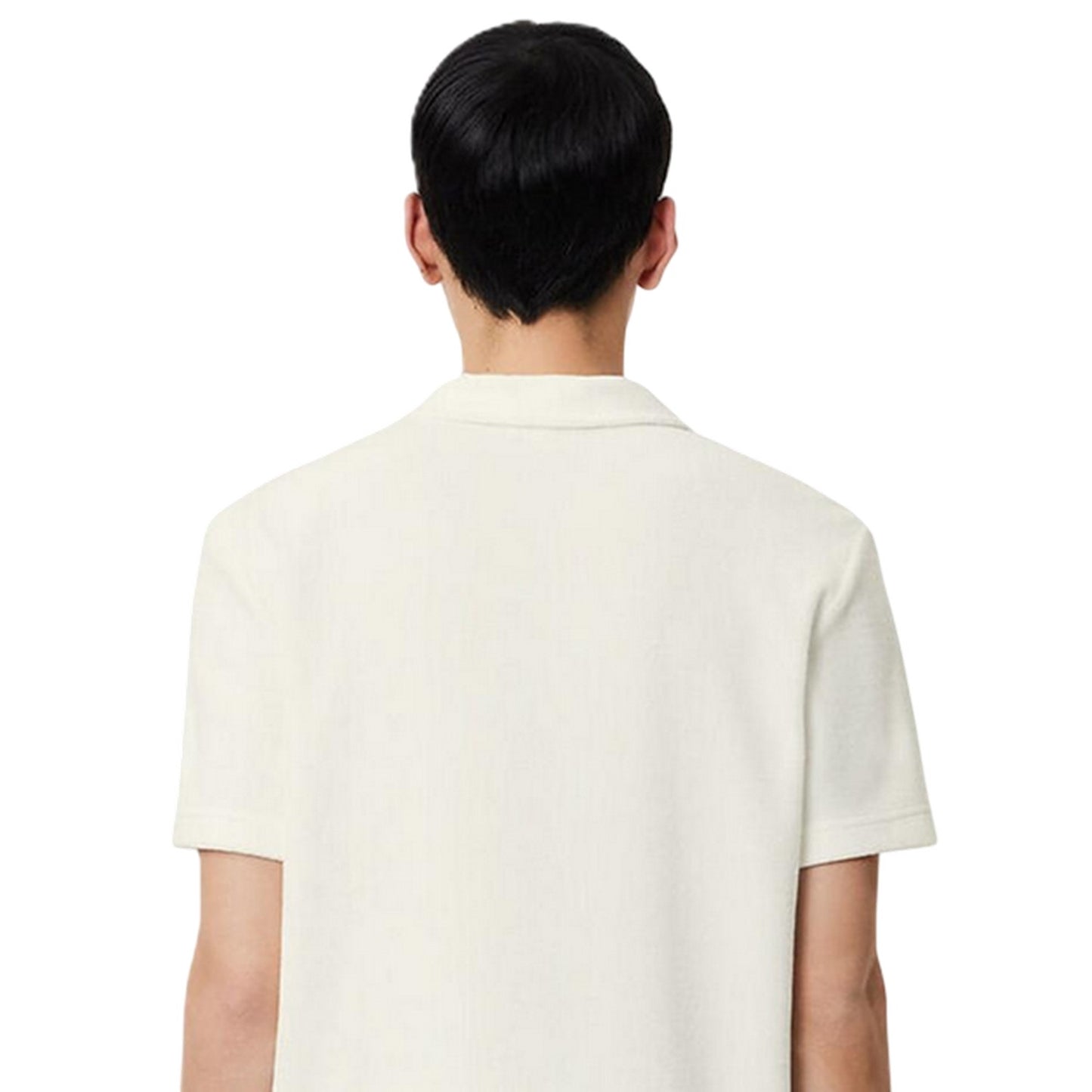 White - Lifestyle - Lacoste Mens Embroidered Logo Polo Shirt