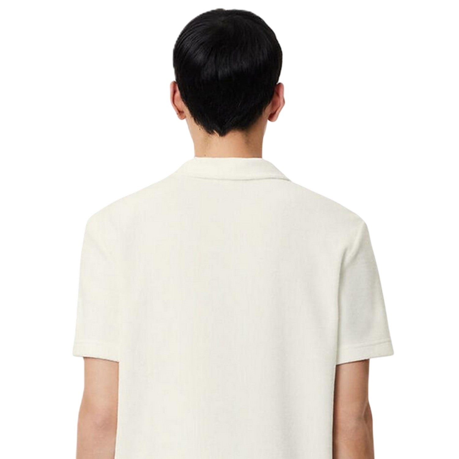 White - Lifestyle - Lacoste Mens Embroidered Logo Polo Shirt