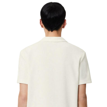 White - Lifestyle - Lacoste Mens Embroidered Logo Polo Shirt