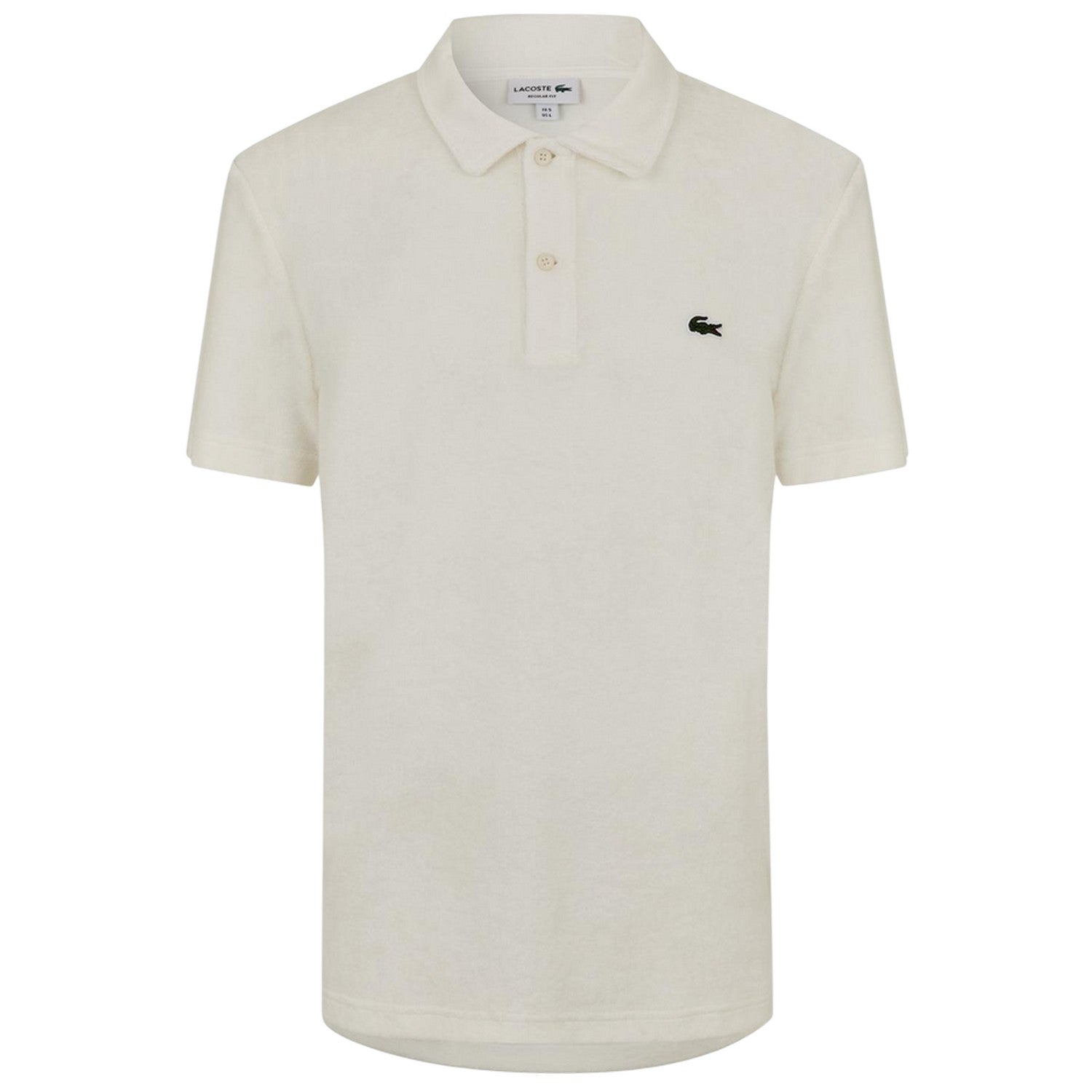 White - Front - Lacoste Mens Embroidered Logo Polo Shirt