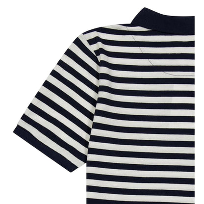 Black - Lifestyle - Farah Childrens-Kids Striped Yarn Dyed Polo Shirt