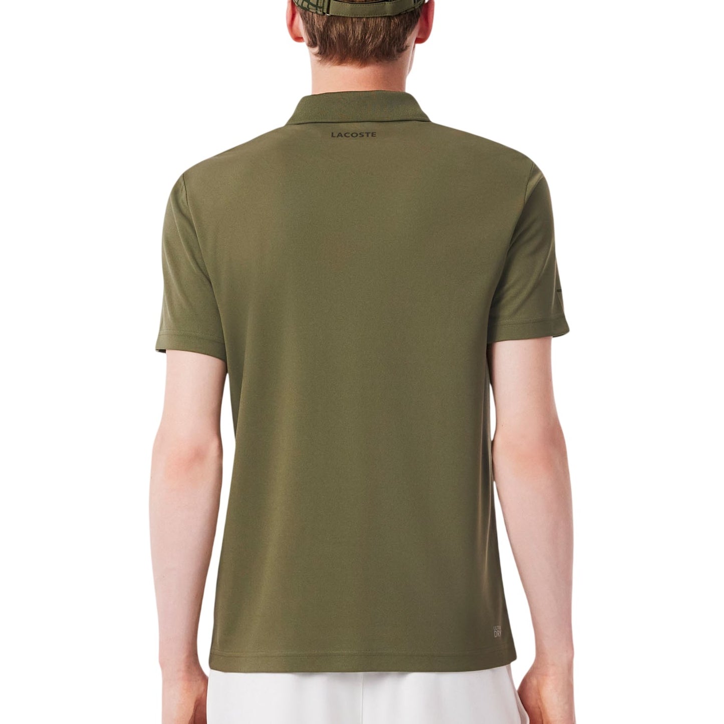 Green - Back - Lacoste Mens Ultra Dry Slim Polo Shirt