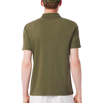 Green - Back - Lacoste Mens Ultra Dry Slim Polo Shirt