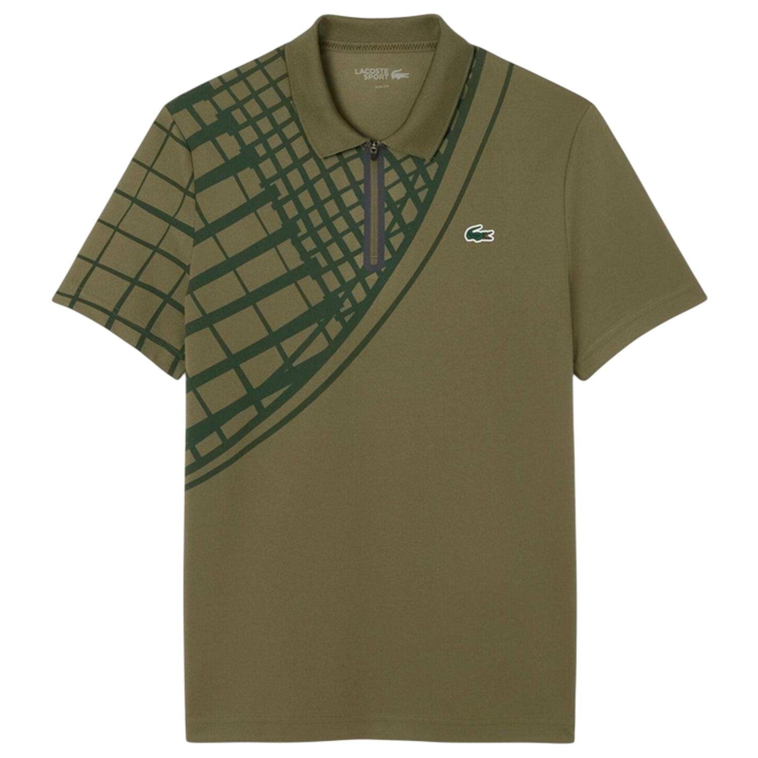 Green - Front - Lacoste Mens Ultra Dry Slim Polo Shirt