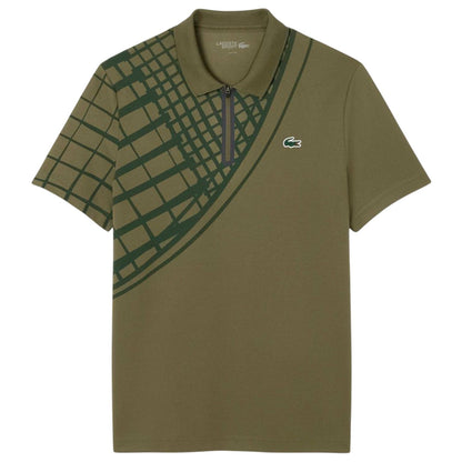 Green - Front - Lacoste Mens Ultra Dry Slim Polo Shirt