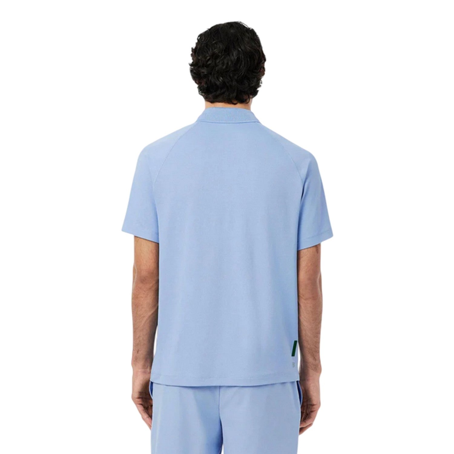 Blue - Back - Lacoste Mens Ultra Dry Regular Tennis Polo Shirt