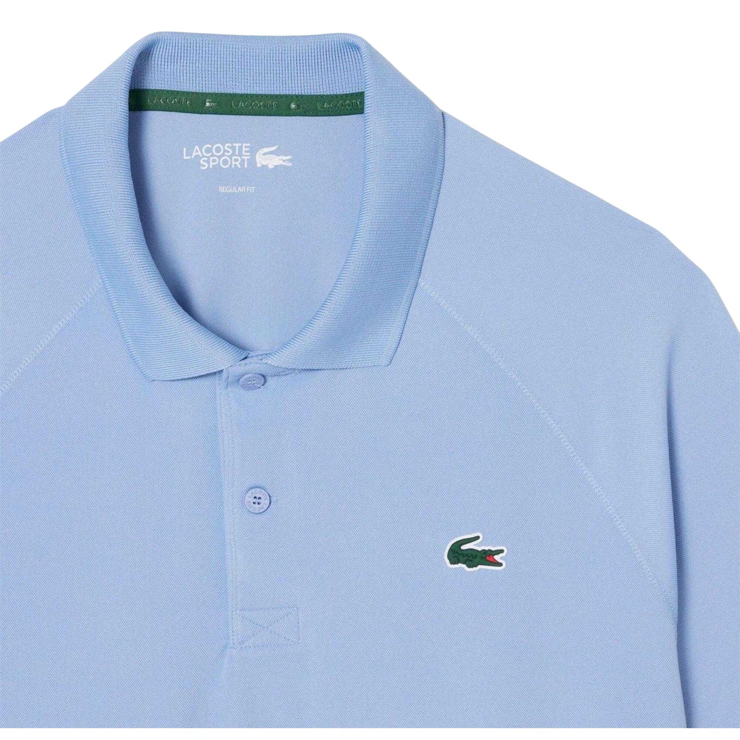 Blue - Side - Lacoste Mens Ultra Dry Regular Tennis Polo Shirt