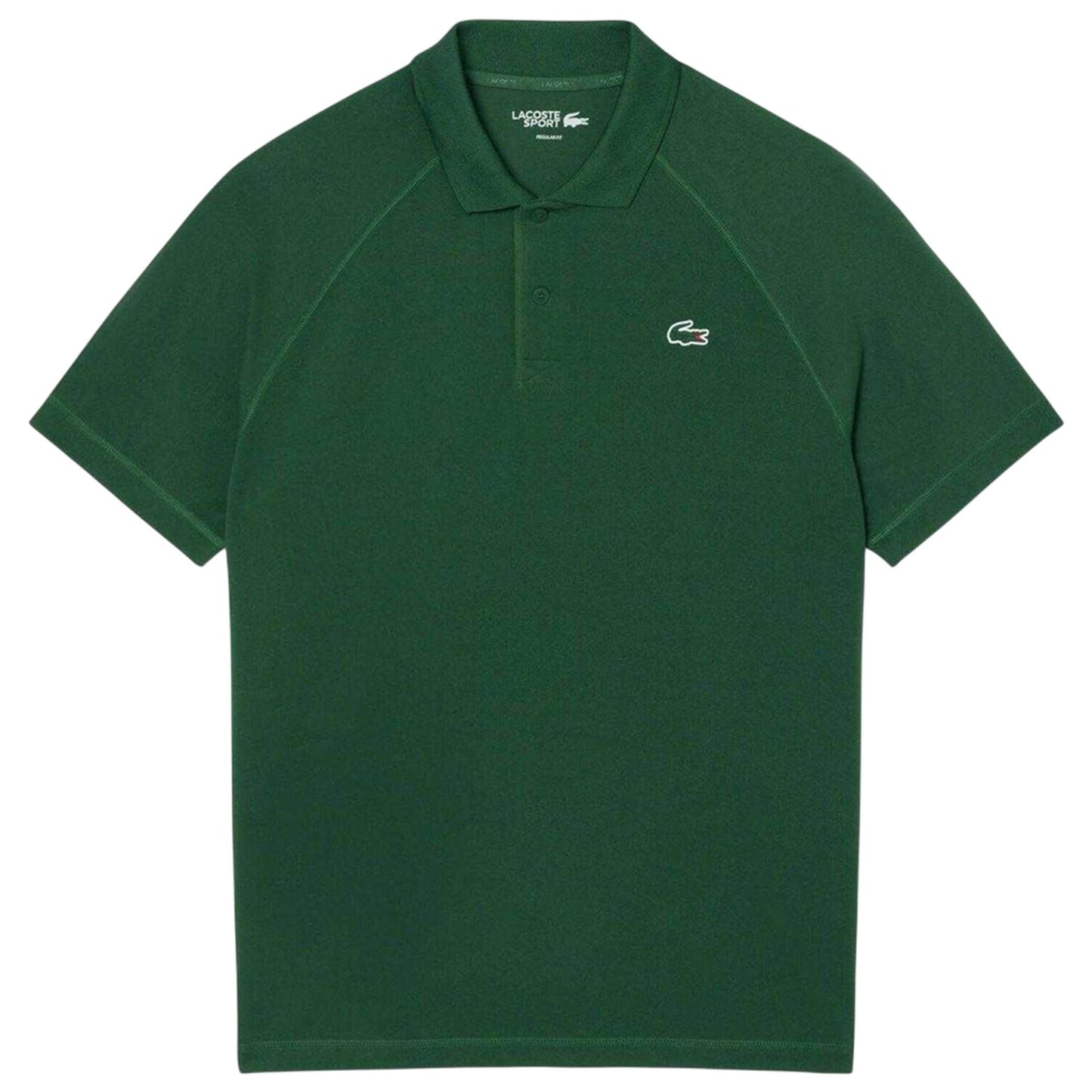 Green - Front - Lacoste Mens Ultra Dry Regular Tennis Polo Shirt