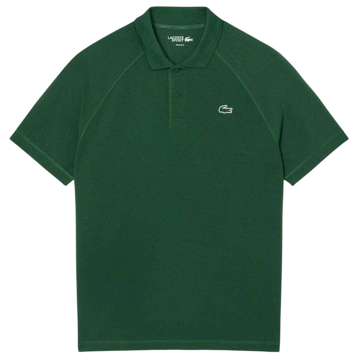 Green - Front - Lacoste Mens Ultra Dry Regular Tennis Polo Shirt