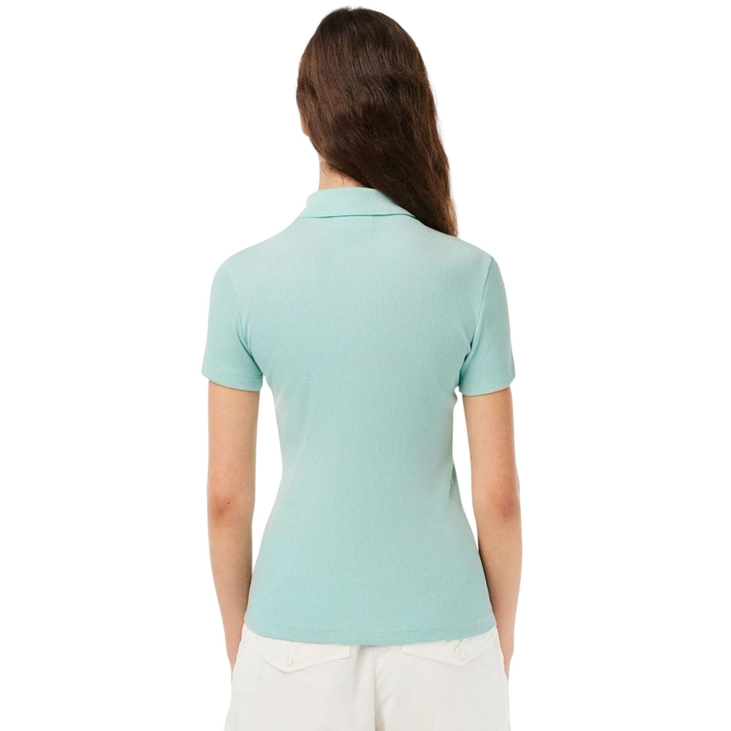 Mint - Back - Lacoste Womens-Ladies L.12.D Short-Sleeved Polo Shirt