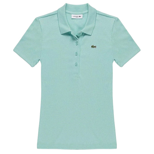 Mint - Front - Lacoste Womens-Ladies L.12.D Short-Sleeved Polo Shirt