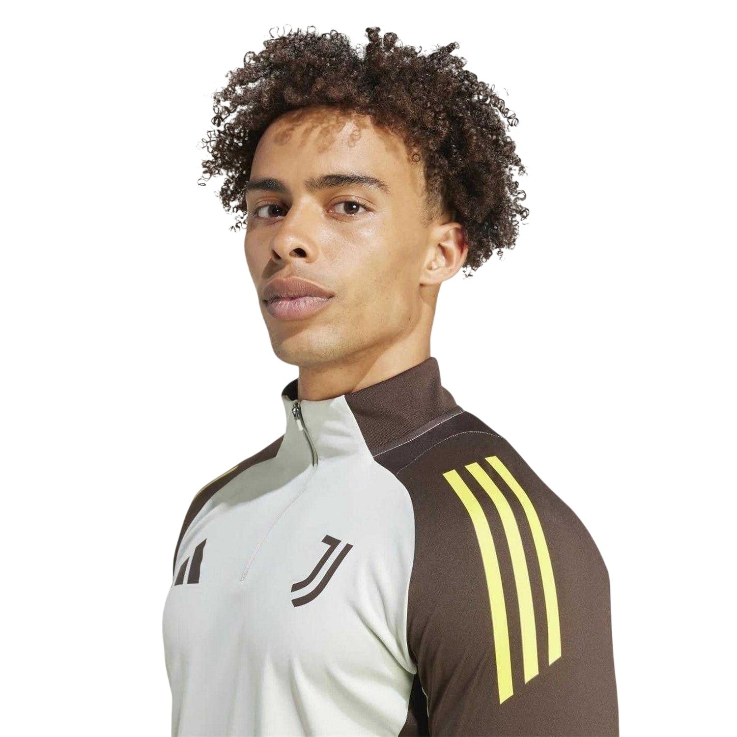 Ash White-Silver - Side - Adidas Mens 24-25 Juventus FC Training Top