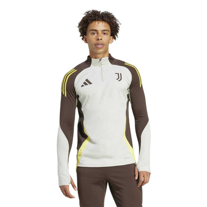 Ash White-Silver - Pack Shot - Adidas Mens 24-25 Juventus FC Training Top