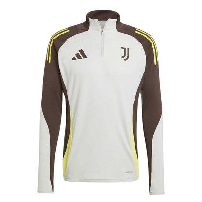 Ash White-Silver - Front - Adidas Mens 24-25 Juventus FC Training Top